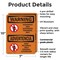 Signmission Hazardous Authorized Personnel Bilingual OSHA Warning Sign, Plastic, 7in W x 10in L, 2PK OS-2PACK-WS-P-710-L-12632 - alternate 4